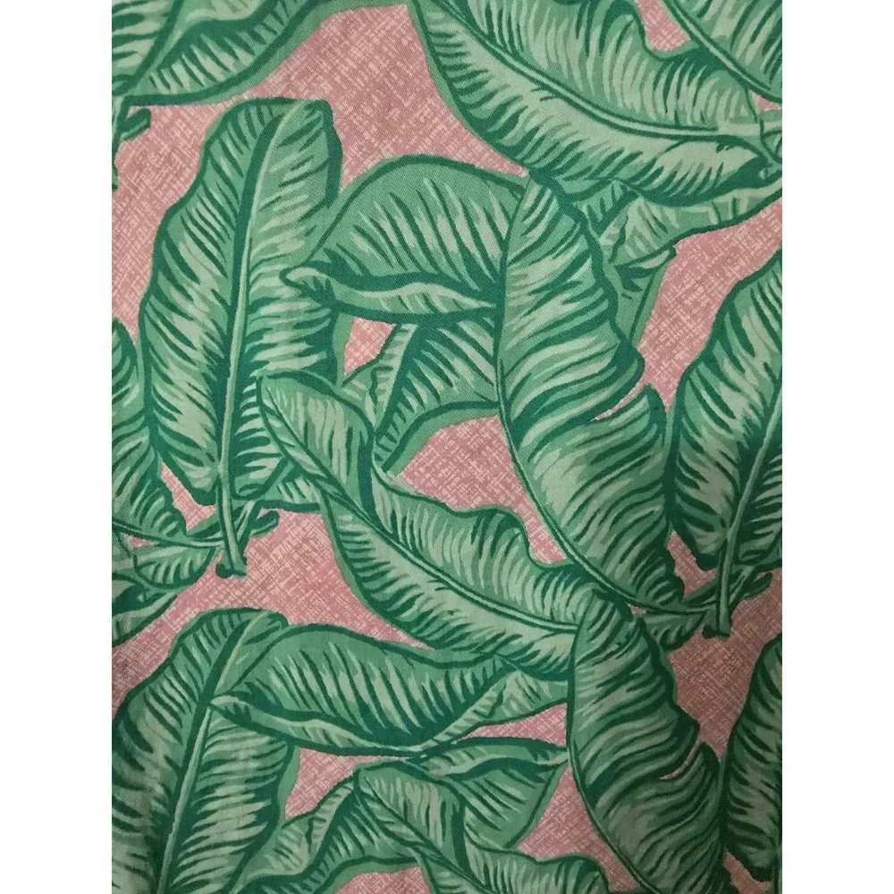 Vineyard Vines Margo Print Midi Dress Sz 4 Womens Sleeveless Green Tropical - Picture 3 of 5